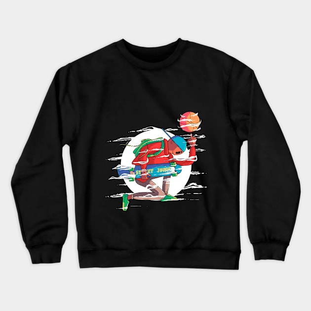 GRAB THE BOARD Crewneck Sweatshirt by NathanRiccelle